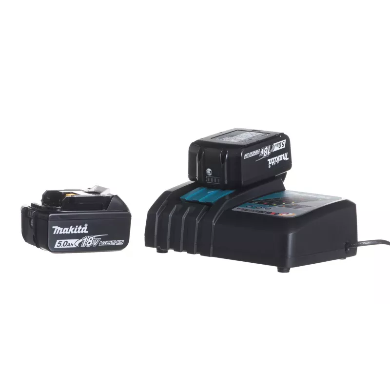 MAKITA DJR186RTE 18V LXT bezsuku zāģis ar 2x 5.0Ah akumulatoriem, ātro lādētāju un Makpac futrāli