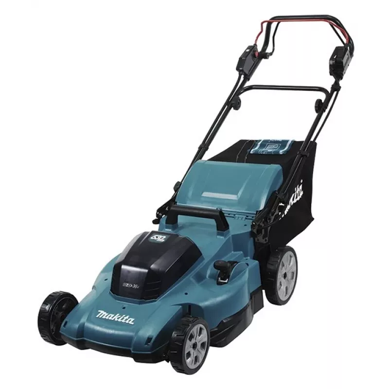 MAKITA DLM539CT2 36V (2x18V) LXT Bezsuku Pašgājējs Zāles Pļāvējs 53cm ar 2x5.0Ah Akumulatoriem un Lādētāju