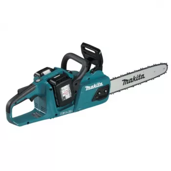 MAKITA DUC355PT2 36V (2x18V) Bezvadu motorzāģis 35cm (14 inch) ar 2x5.0Ah akumulatoriem un lādētāju