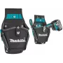Makita E-15154 Ultimate Series urbja maksts, izturīga 1680D poliestera, melna ar ziliem akcentiem, universāls pielāgojums bezvadu urbjiem un triecienskrūvgriežiem
