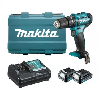 MAKITA HP333DWAE 12V Max CXT Bezvadu Triecienurbis, 2 x 2,0 Ah Akumulatori