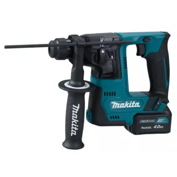Makita HR140DSMJ 12V Max CXT bezsuku SDS-Plus perforators komplektā ar 2x 4.0Ah akumulatoriem, lādētāju un Makpac koferi