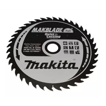 MAKITA MAKBLADE PLUS Ripzāģa asmens 250x30x40T Koks