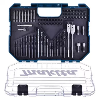 Makita ME-15126 18V LXT bezvada triecienurbjmašīnas komplekts ar 70 detaļu uzgaļu komplektu, 2 akumulatoriem, lādētāju un cieto koferi