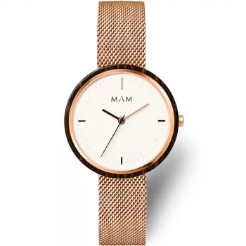 MAM MAM664 Unisex Pulkstenis 33mm Melns Ciparnīca Ilgtspējīga Ādas Siksniņa