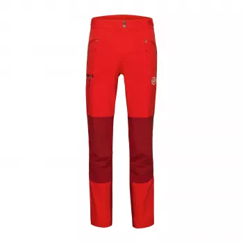 Mammut Courmayeur SO vīriešu softshell bikses sarkanā-tumši sarkanā krāsā