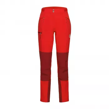 MAMMUT Courmayeur SO sieviešu softshell bikses tumši sarkanā krāsā