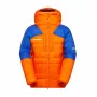 Mammut Eiger Nordwand Pro Down Parka vīriešu – Eiger Orange / Eiger Blue, 800-Fill zosu dūnas, Pertex Quantum