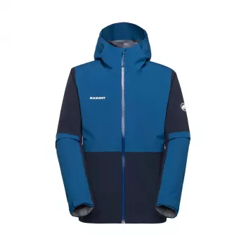 Mammut Linard Guide HS Hooded Jacket - Marine/Tschiel, XL