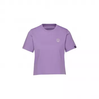Mammut Massone Cropped Emblems Sieviešu T-krekls Lavandin