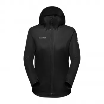 Mammut Ultimate VII SO Sieviešu kapuces softshell jaka Melna