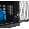 Manhattan 12 nodalījumu USB-C klēpjdatoru uzlādes skapis uz riteņiem, 65W vienam portam, 780W kopā, tērauds, melns, UK un EU kabeļi, 395x32.5x290mm nodalījumi