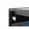 Manhattan 12 nodalījumu USB-C klēpjdatoru uzlādes skapis uz riteņiem, 65W vienam portam, 780W kopā, tērauds, melns, UK un EU kabeļi, 395x32.5x290mm nodalījumi