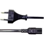 Manhattan 339100 maiņstrāvas strāvas kabelis Europlug uz IEC C7 1,8 m melns