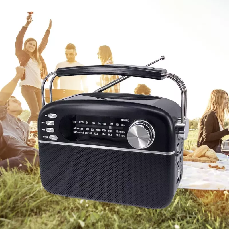Manta RDI918B Pārnēsājams CD atskaņotājs ar FM radio, MP3 atskaņošanu, USB un AUX ieeju, Melns