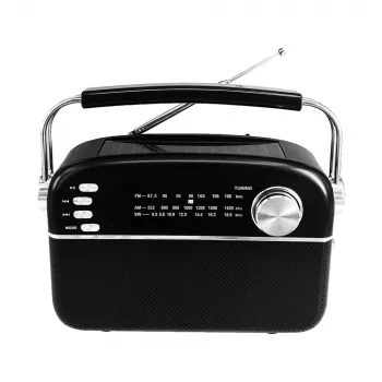 Manta RDI918B Pārnēsājams CD atskaņotājs ar FM radio, MP3 atskaņošanu, USB un AUX ieeju, Melns