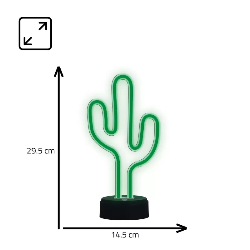 Manta SNL82GN LED nakts gaisma kaktusa dekoratīvā lampa zaļa