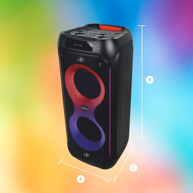 Manta SPK0805B140 Pallas Portable Bluetooth Speaker, 15W, Black