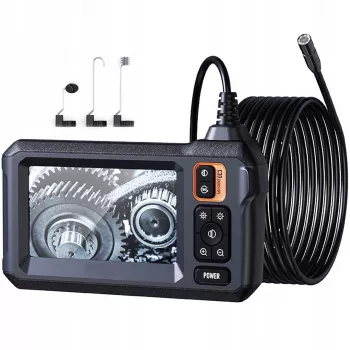MANTA DARBNĪCAS INSPEKCIJAS KAMERA ENDOSKOPS 5M FULL HD LCD IPS MOTORU Caurulēm