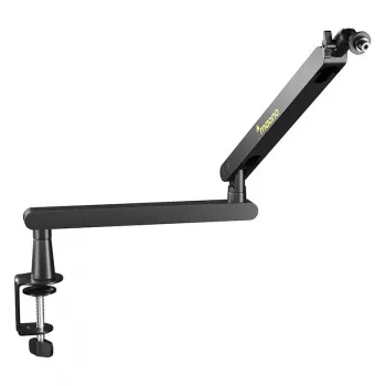 Maono BA92 Boom Arm (Melns) - Regulējama mikrofona šķērveida roka ar galda skavu un caurumu stiprinājumu