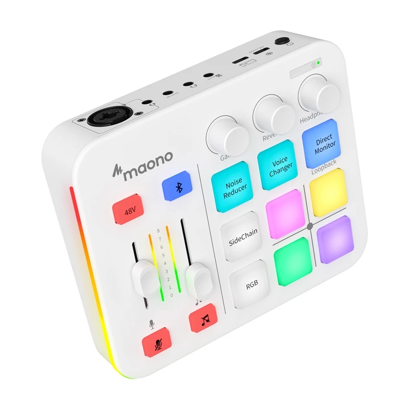 Maono G1 Neo USB-C Audio Interfeiss Skaņas Karte - Balta