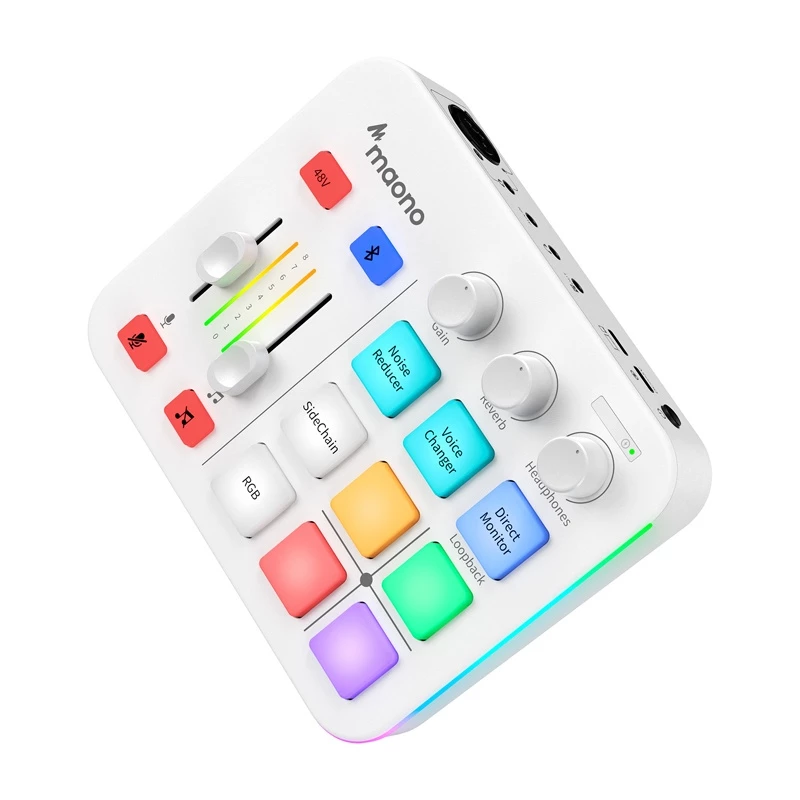 Maono G1 Neo USB-C Audio Interfeiss Skaņas Karte - Balta