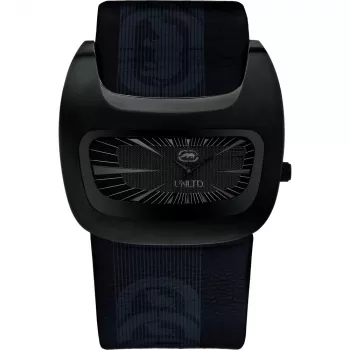 MARC ECKO E16077G2S Vīriešu kvarca analogais pulkstenis 50mm Nerūsējošais tērauds Melns ciparnīca