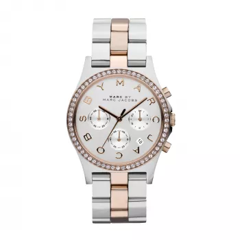 MARC JACOBS Sieviešu MBM3106 Baker kvarca analogais pulkstenis 38mm divkrāsu nerūsējošais tērauds