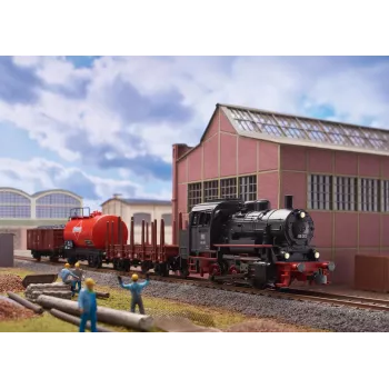 Märklin 29890 Digitālais iesācēju komplekts kravas vilciens ar BR 89.0 tvaika lokomotīvi, C-Track, Mobile Station, H0 mērogs (1:87), III laikmets