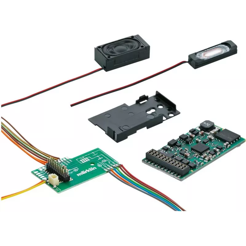 Märklin 60975 mSD/3 tvaika lokomotīves skaņas dekoders ar integrētu shēmas plati