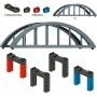 Märklin 72218 H0 taisna siju tilta komplekts C/K/M sliedēm, pelēks, 360 mm