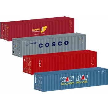 Märklin 76552 H0 mēroga 20 pēdu konteineru komplekts, 2 gabali, plastmasa, modeļa dzelzceļa kravas vagoniem