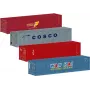Märklin 76552 H0 mēroga 20 pēdu konteineru komplekts, 2 gabali, plastmasa, modeļa dzelzceļa kravas vagoniem