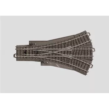Märklin H0 C-Gleis trīsceļu pārmija 188,3 mm ar pamatni (24630)