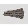 Märklin H0 C-Gleis trīsceļu pārmija 188,3 mm ar pamatni (24630)