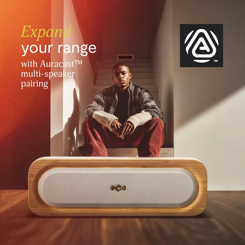 MARLEY Get Together 3 bezvadu Bluetooth skaļrunis, Signature Black, 40W, IP67
