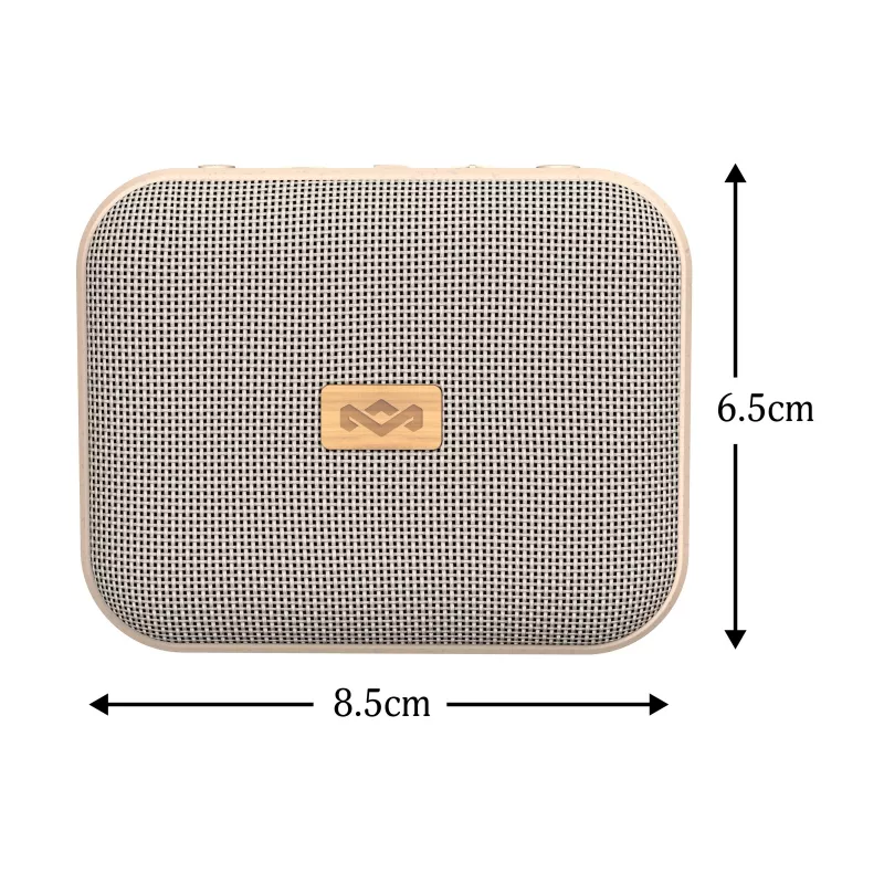 Marley Jammin portatīvais Bluetooth skaļrunis (krēmkrāsas) - IP67 ūdensizturīgs, 12H akumulators, bezvadu stereo savienošana pārī
