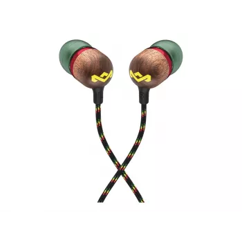 Marley Smile Jamaica In-Ear vadu austiņas ar mikrofonu un USB-C, 9mm draiveri – Rasta (EM-JE042-RA)