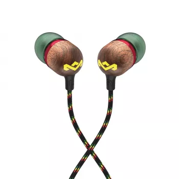Marley Smile Jamaica In-Ear vadu austiņas ar mikrofonu un USB-C, 9mm draiveri – Rasta (EM-JE042-RA)