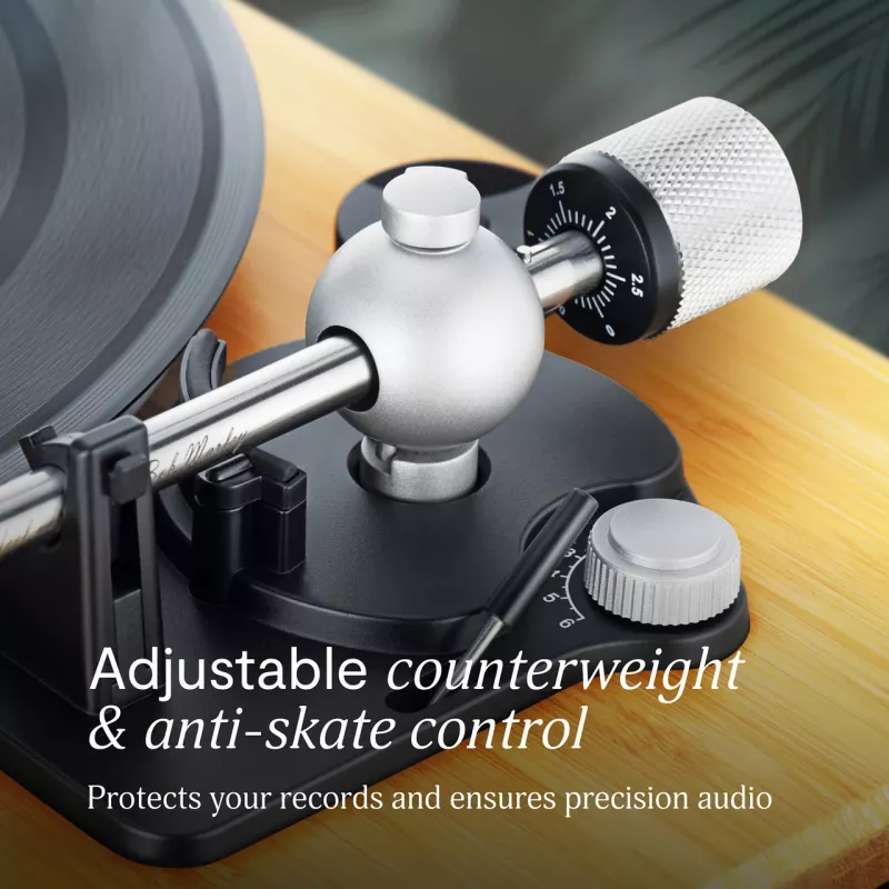 Marley Stir It Up Wireless 2 Bluetooth Belt Drive Atskaņotājs ar bambusa pamatni