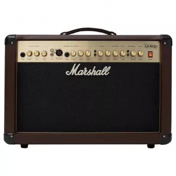 Marshall AS50D 50W akustiskās ģitāras pastiprinātājs - 2x8 collu skaļruņi, 2 kanāli, digitālie efekti