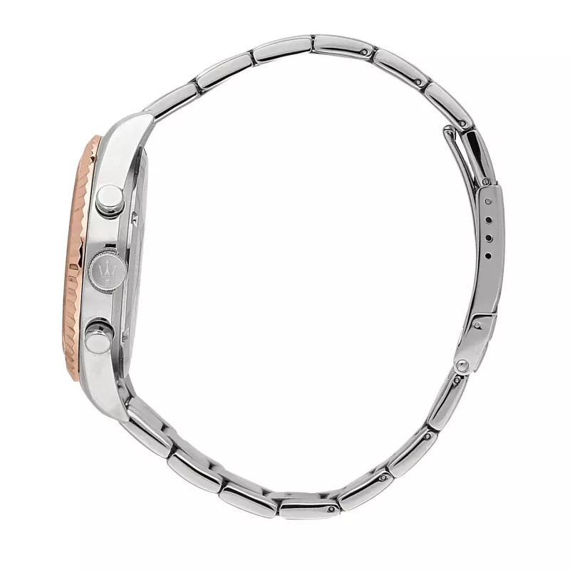 Maserati vīriešu Potenza kvarca analogais pulkstenis R8853100040 43mm melns ciparnīca melna āda