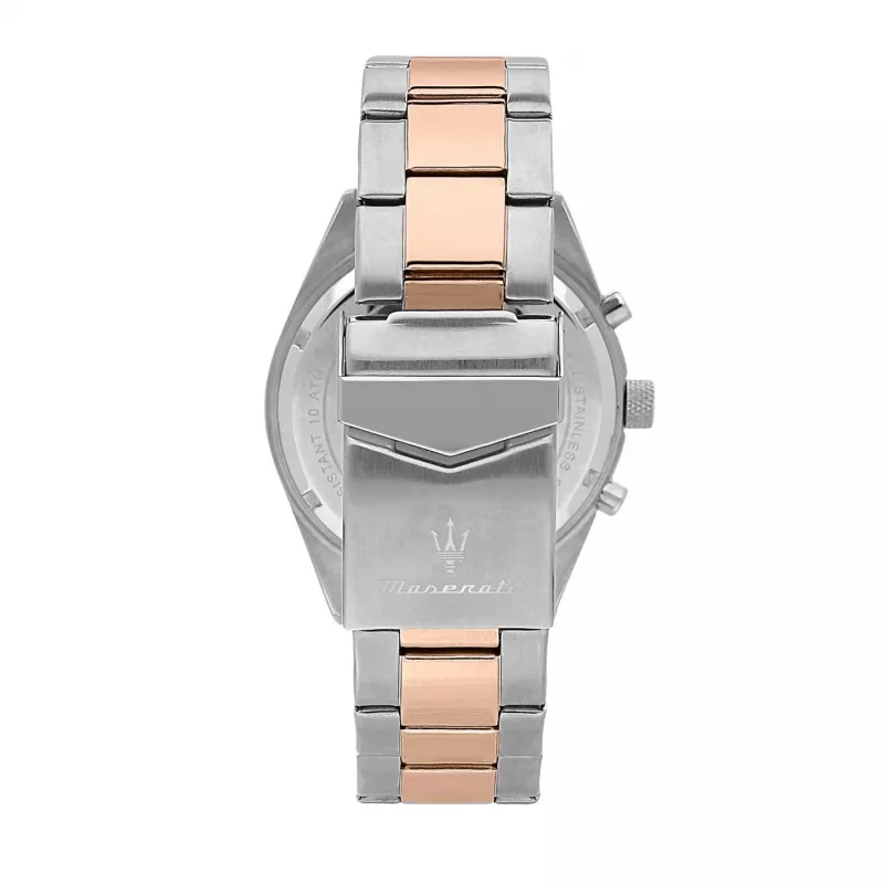 Maserati vīriešu Potenza kvarca analogais pulkstenis R8853100040 43mm melns ciparnīca melna āda