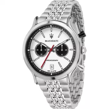 Maserati vīriešu kvarca pulkstenis R8873638004 42mm melns ciparnīca ādas siksniņa