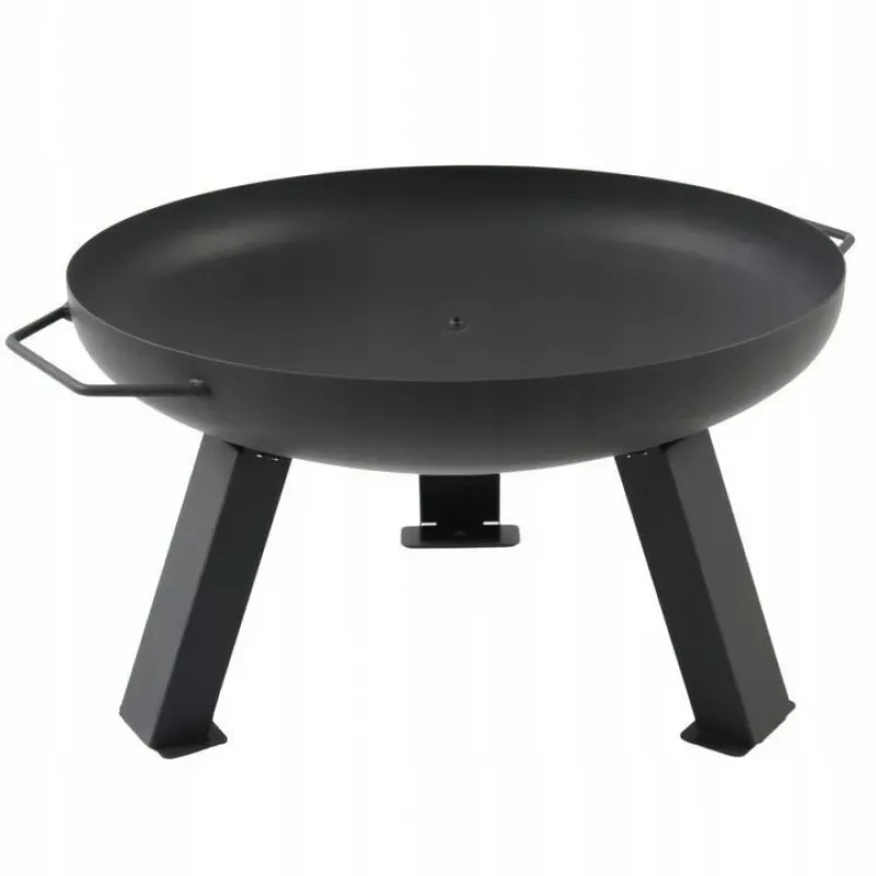 MASTER GRILL Dārza ugunskura vieta 80 cm Apaļa Tērauda Melna