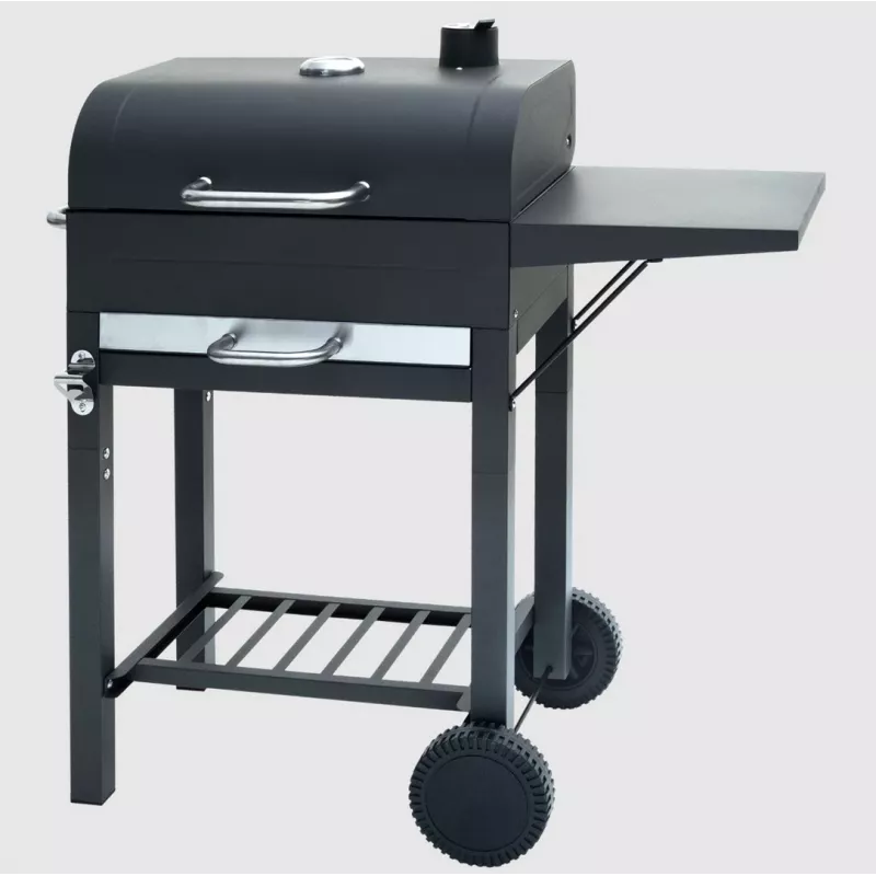 MASTER GRILL Rectangular Charcoal BBQ with Lid MG924