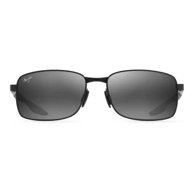 MAUI JIM 797-2M Unisex Cat Eye Saulesbrilles Matēti Melni Neitrāli Pelēki 57mm