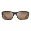 MAUI JIM H766-10MF Unisex Taisnstūra saulesbrilles Matēti melns Neitrāli pelēks 58mm