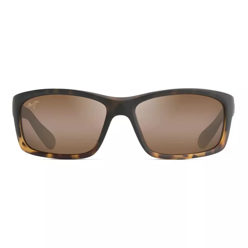 MAUI JIM H766-10MF Unisex Taisnstūra saulesbrilles Matēti melns Neitrāli pelēks 58mm