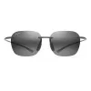 MAUI JIM Huelo saulesbrilles 446-11M Unisex 55/18/145 mm Matēti pelēka Zilā Havaja Polarizētas
